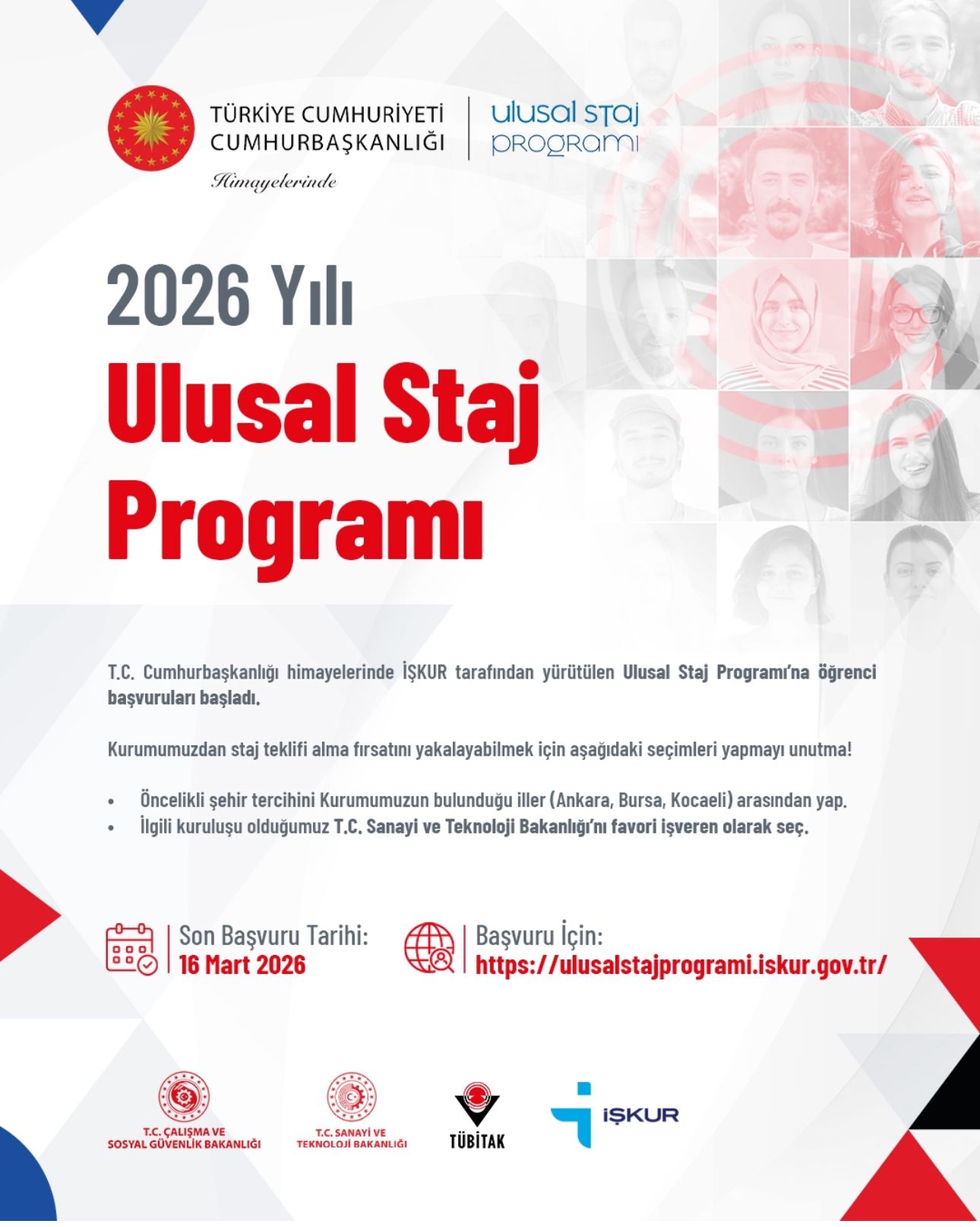 2026 Yılı Ulusal Staj Programı